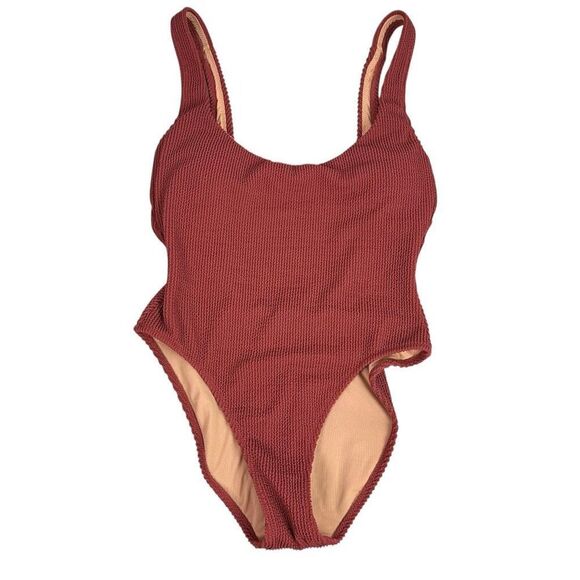 J. Crew Scrunchie Scoopneck One Piece Swim Suit size 8 - Picture 2 of 10